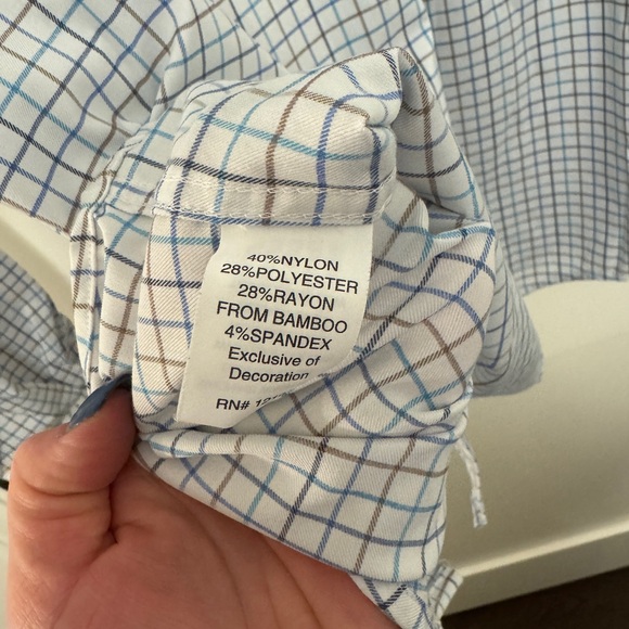 JOHNNIE-O MEN'S PADDOCK PERFORMANCE BUTTON-DOWN SHIRT Medium - Picture 10 of 10